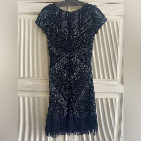 Aidan Mattox Navy Sequins Dress - Picture 3 of 6